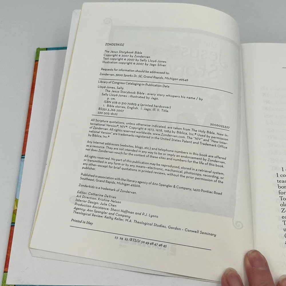 The Jesus Storybook Bible by Sally‎ Lloyd Jones Children's Christian